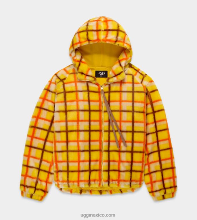 punk a cuadros canarios 00NF2274 UGG mujer chaqueta olympia a cuadros punk