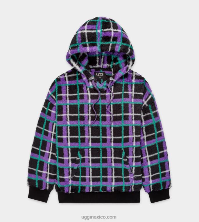 punk a cuadros de concha de mejillón 00NF1284 UGG mujer sudadera con capucha sherpa loyra