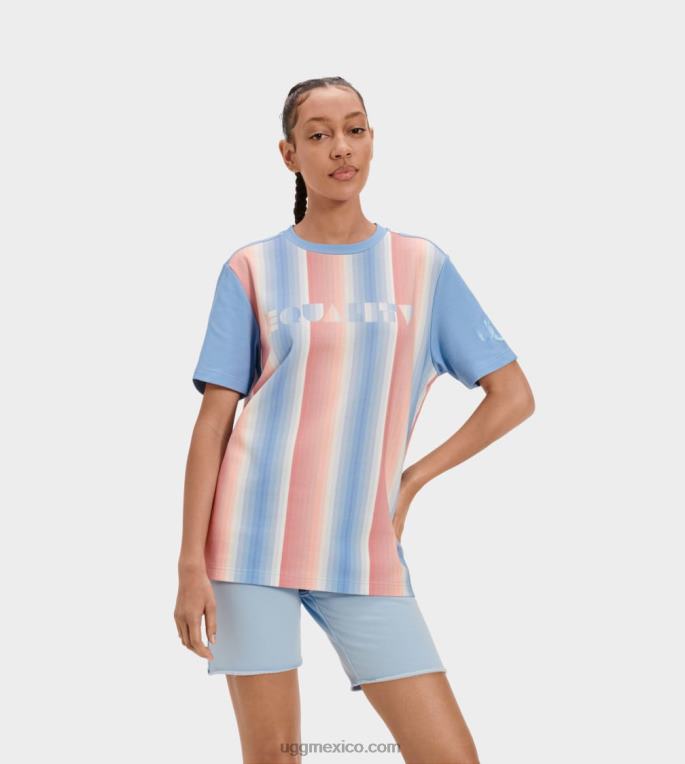 rayas de orgullo 00NF2223 UGG todos los géneros camiseta con el logo del orgullo