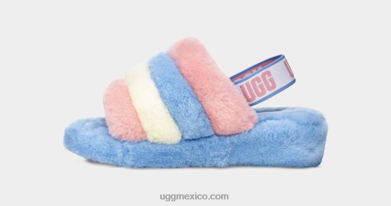 rayas de orgullo 00NF839 UGG mujer orgullo pelusa sí diapositiva