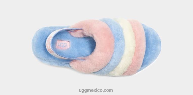 rayas de orgullo 00NF839 UGG mujer orgullo pelusa sí diapositiva