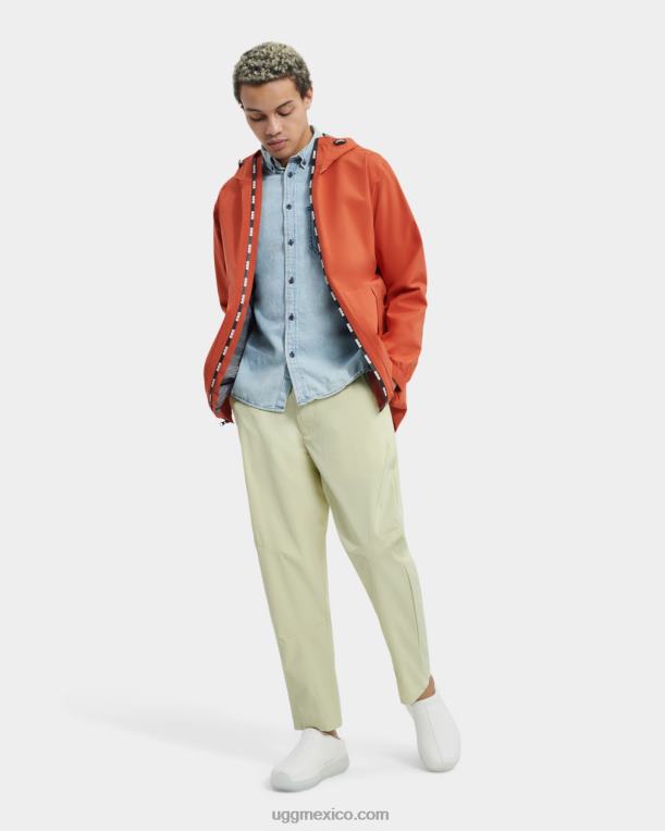 rojo adobe 00NF1794 UGG hombres abrigo de lluvia brennon