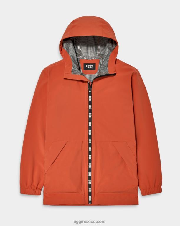 rojo adobe 00NF1794 UGG hombres abrigo de lluvia brennon
