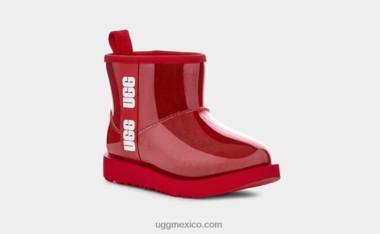 rojo samba 00NF1753 UGG niños clásico transparente mini ii