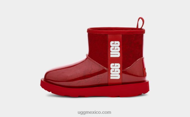 rojo samba 00NF1753 UGG niños clásico transparente mini ii