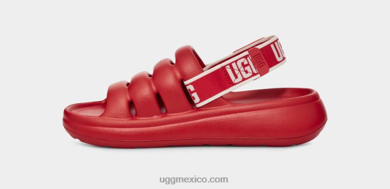rojo samba 00NF444 UGG mujer deporte sí diapositiva