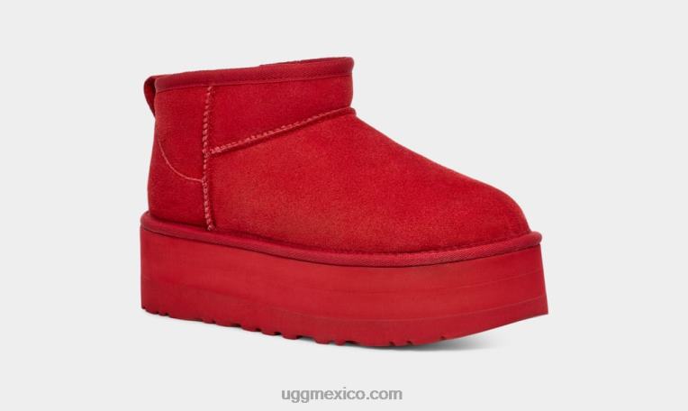 rojo samba 00NF587 UGG mujer ultra mini plataforma clásica