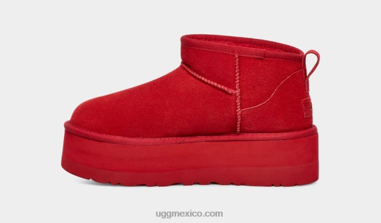 rojo samba 00NF587 UGG mujer ultra mini plataforma clásica