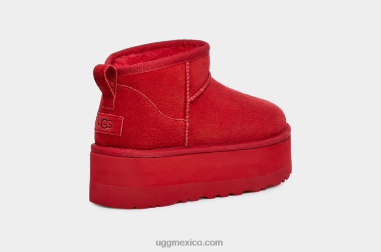 rojo samba 00NF587 UGG mujer ultra mini plataforma clásica