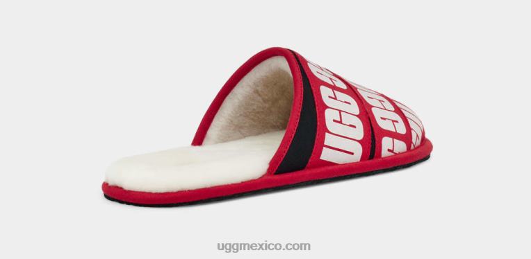 rojo/negro/blanco 00NF1597 UGG hombres banda gráfica desgastada