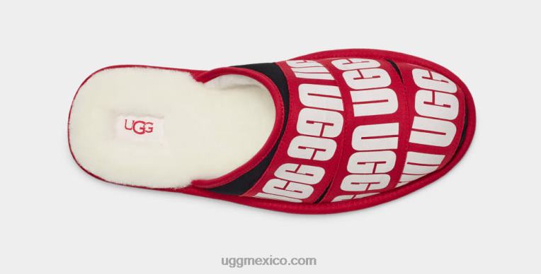 rojo/negro/blanco 00NF1597 UGG hombres banda gráfica desgastada