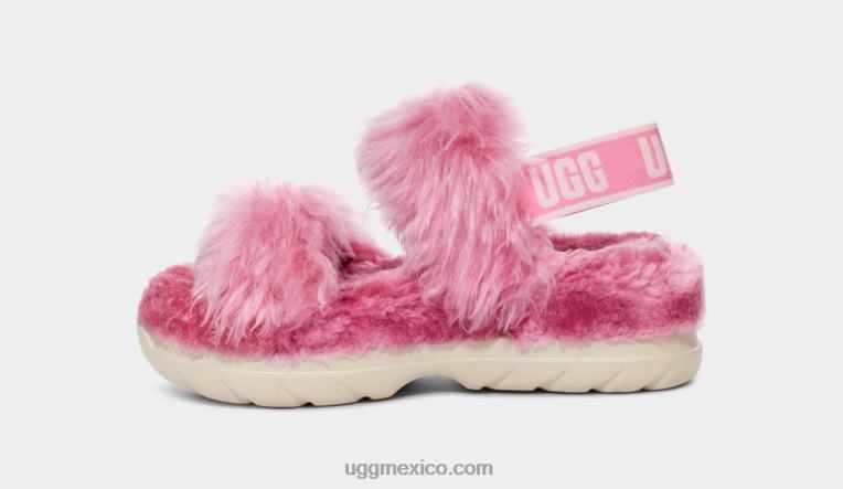 rosa 00NF741 UGG mujer sandalia de azúcar de pelusa