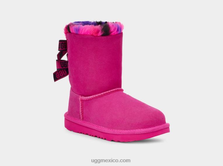 rosa de roca 00NF1774 UGG niños bailey arco plaid punk