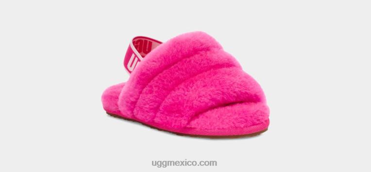 rosa de roca 00NF1979 UGG niños pequeños pelusa sí diapositiva