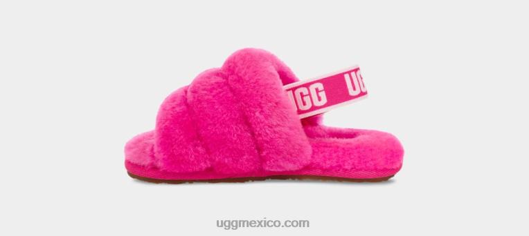 rosa de roca 00NF1979 UGG niños pequeños pelusa sí diapositiva