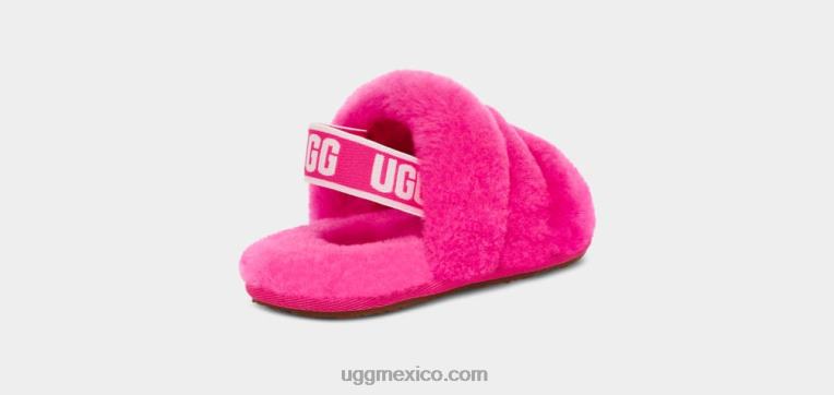 rosa de roca 00NF1979 UGG niños pequeños pelusa sí diapositiva