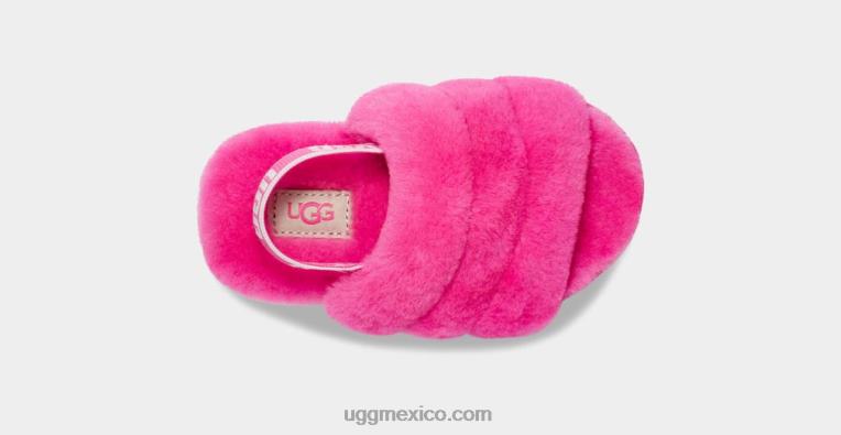 rosa de roca 00NF1979 UGG niños pequeños pelusa sí diapositiva