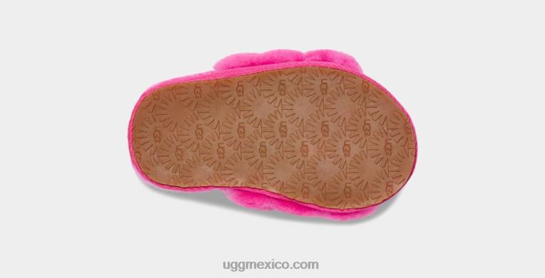rosa de roca 00NF1979 UGG niños pequeños pelusa sí diapositiva