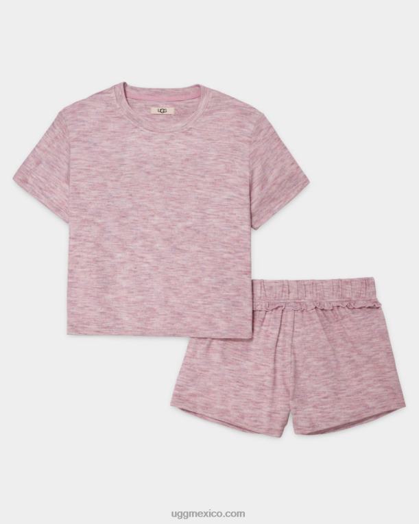 rosa jaspeado 00NF865 UGG mujer conjunto aniyah