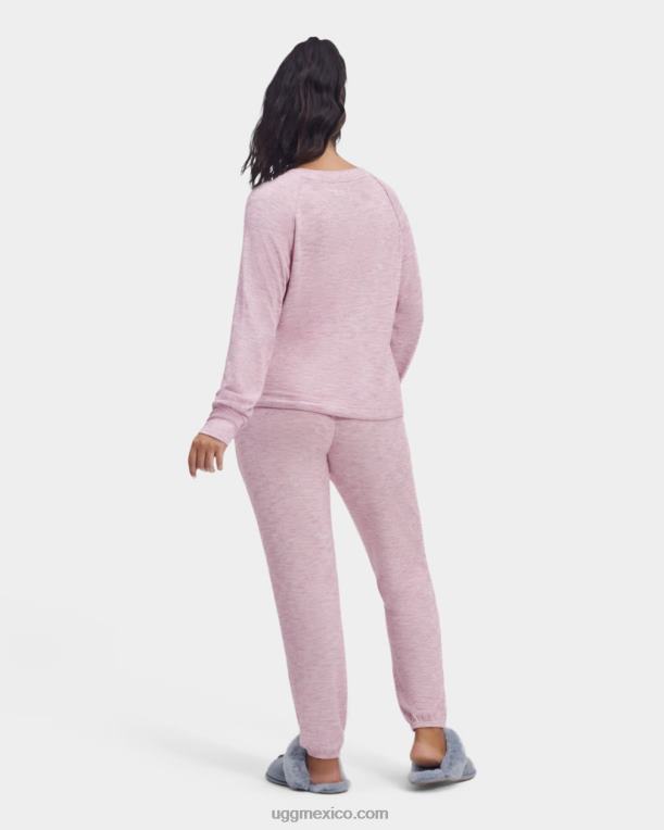 rosa jaspeado 00NF928 UGG mujer conjunto a dos aguas