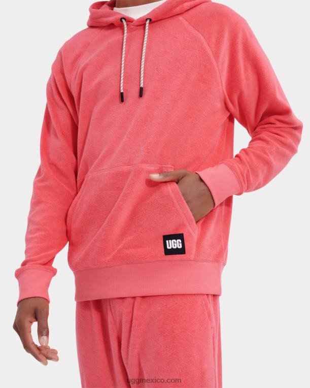 rosa melocotón 00NF2208 UGG hombres terrance sudadera con capucha