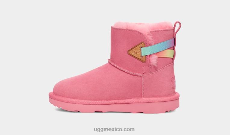 rosa rosa arcoiris 00NF253 UGG niños mini bailey flex arcoiris