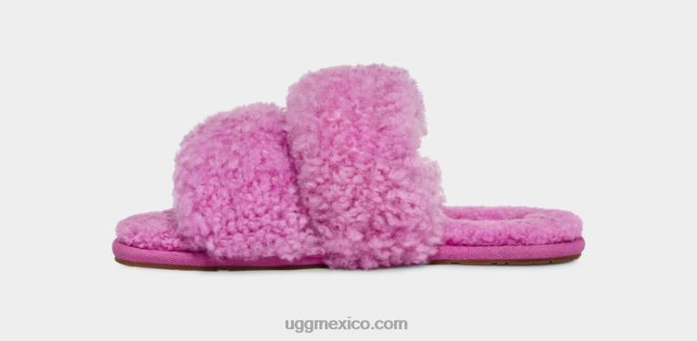 rubí púrpura 00NF681 UGG mujer maxi scuffetta rizado