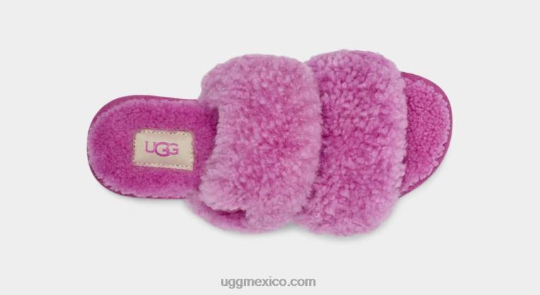 rubí púrpura 00NF681 UGG mujer maxi scuffetta rizado
