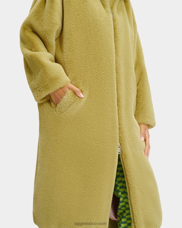 saborear 00NF1273 UGG mujer abrigo de piel sintética extragrande koko