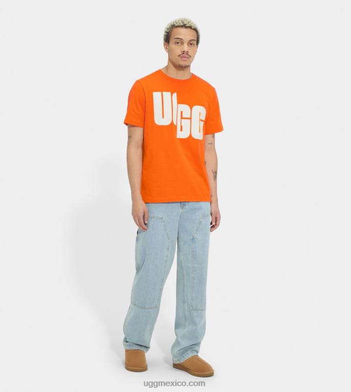 soda de naranja 00NF1402 UGG todos los géneros camiseta extragrande con logo chopd