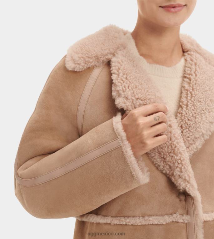 sándalo 00NF1169 UGG mujer abrigo de piel de oveja fayre twinface