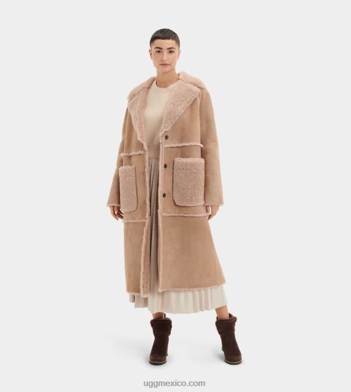 sándalo 00NF1169 UGG mujer abrigo de piel de oveja fayre twinface