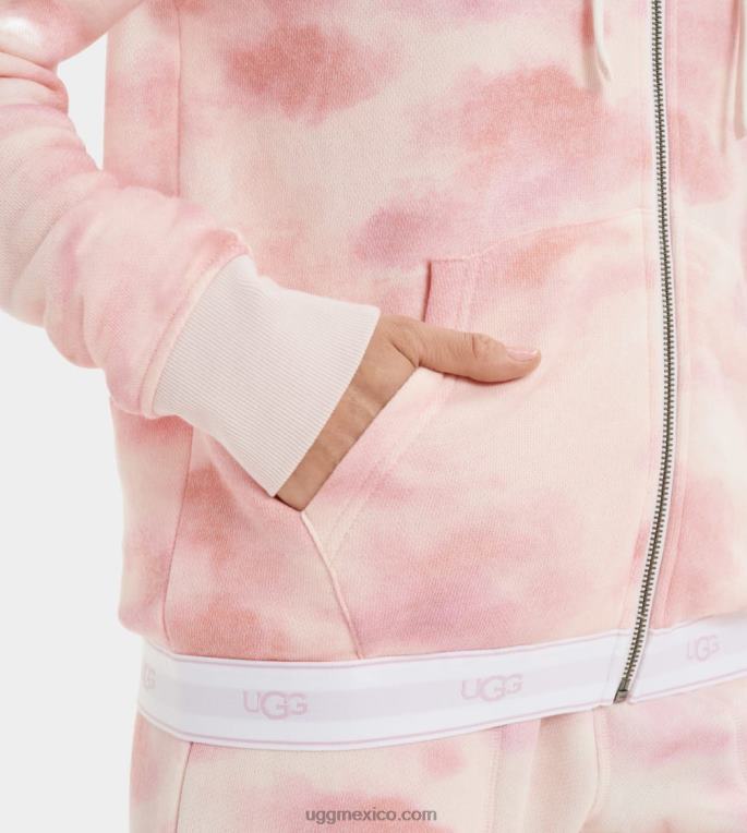 teñido anudado flor de loto 00NF2242 UGG mujer sena sudadera con cremallera