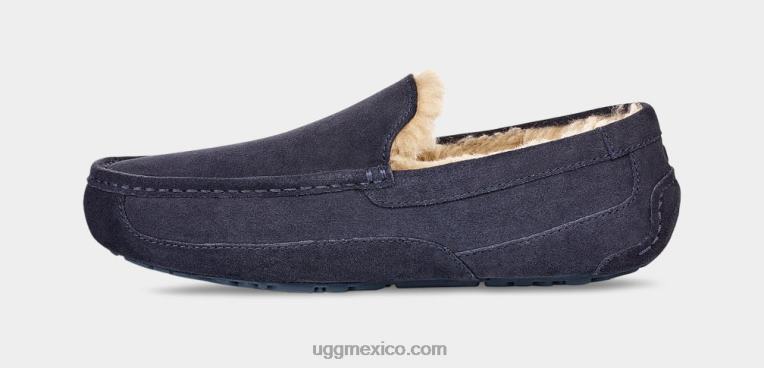 verdadera marina 00NF1654 UGG hombres zapatilla ascot