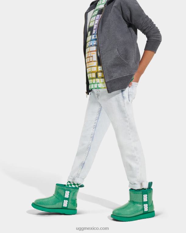verde esmeralda 00NF1751 UGG niños clásico transparente mini ii