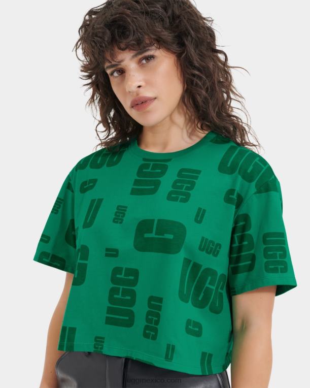 verde esmeralda 00NF2286 UGG mujer camiseta recortada britany scatter