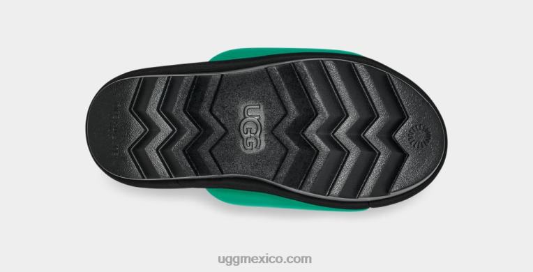 verde esmeralda/negro 00NF758 UGG mujer tobogán gráfico maxi