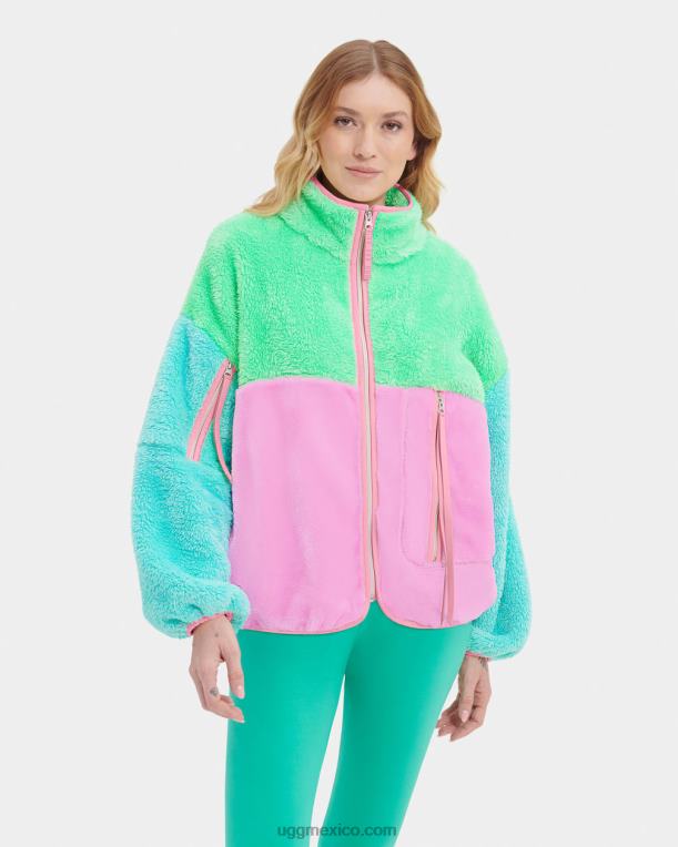 verde primavera/ensueño/laguna 00NF2285 UGG mujer chaqueta sherpa marlene ii