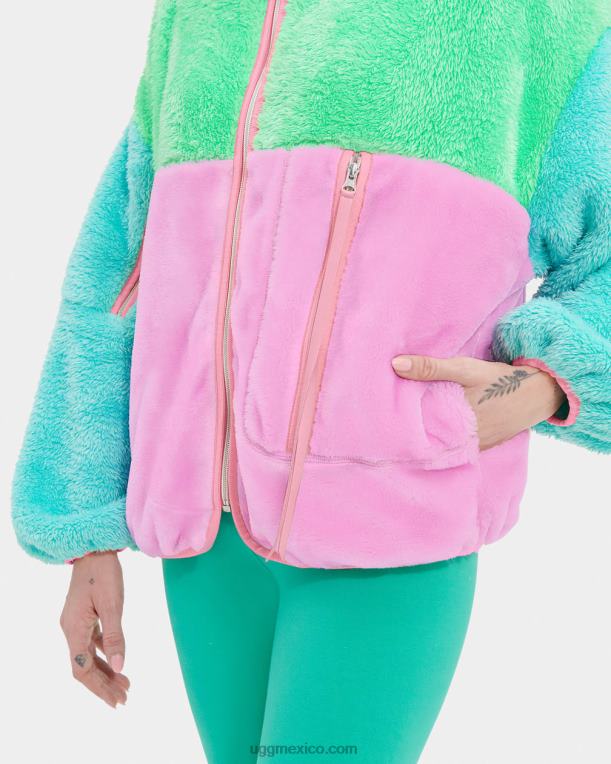 verde primavera/ensueño/laguna 00NF2285 UGG mujer chaqueta sherpa marlene ii