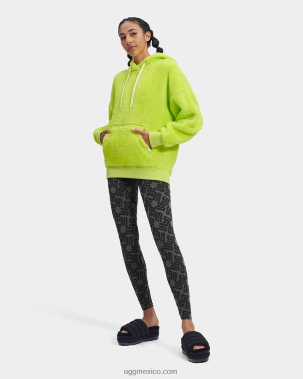 verde vibrante 00NF1279 UGG mujer sudadera con capucha sherpa loyra