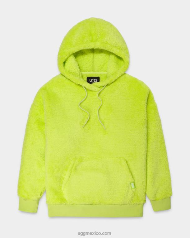 verde vibrante 00NF1279 UGG mujer sudadera con capucha sherpa loyra