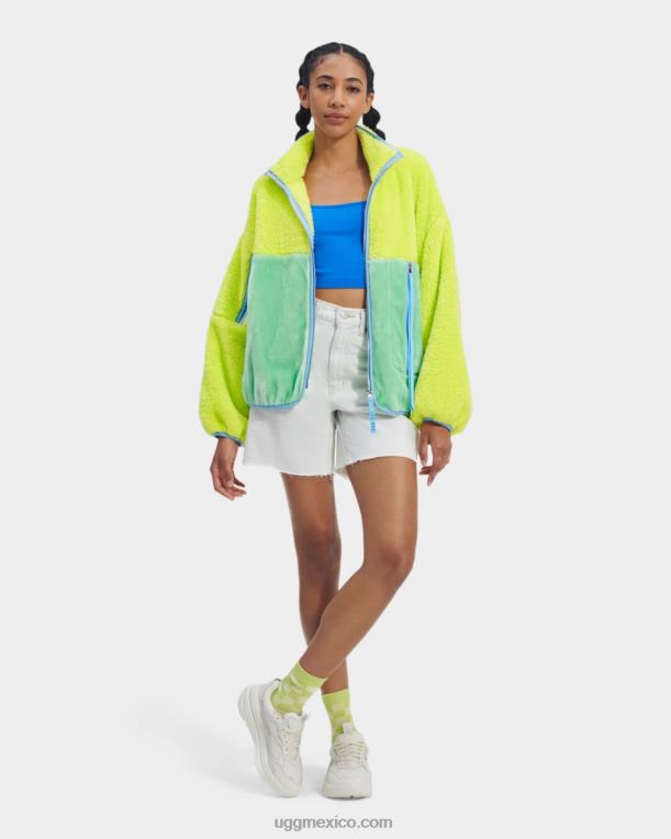 verde vibrante/hierba 00NF2283 UGG mujer chaqueta sherpa marlene ii