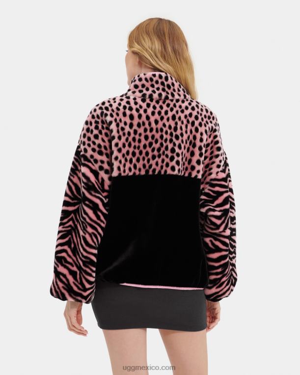 vieira rosa 00NF1297 UGG mujer chaqueta sherpa marlene animalia