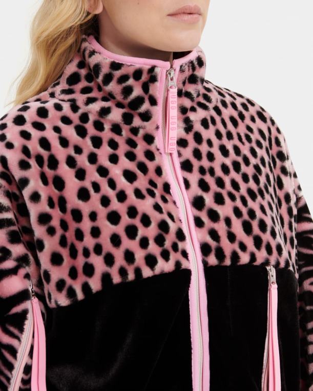 vieira rosa 00NF1297 UGG mujer chaqueta sherpa marlene animalia