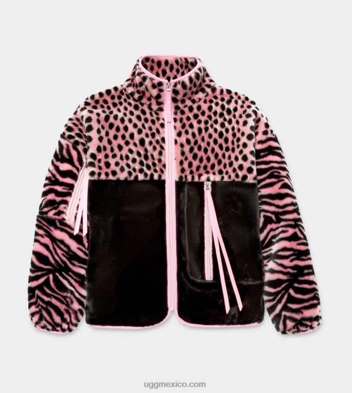 vieira rosa 00NF1297 UGG mujer chaqueta sherpa marlene animalia
