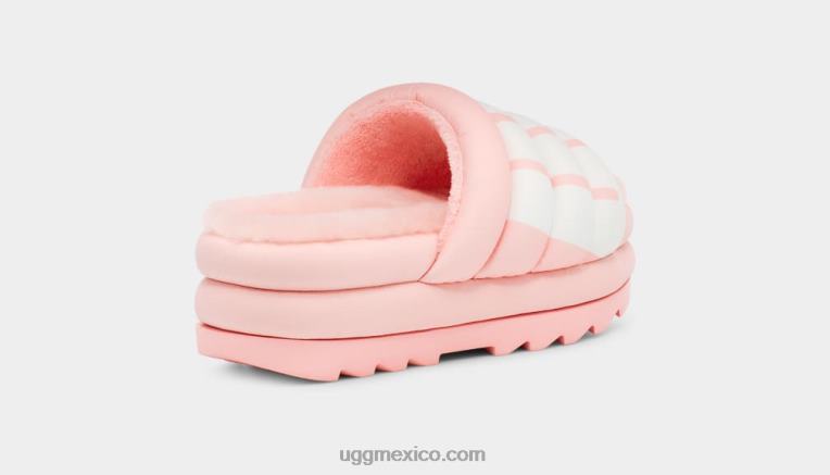 vieira rosa 00NF707 UGG mujer logotipo de diapositiva maxi