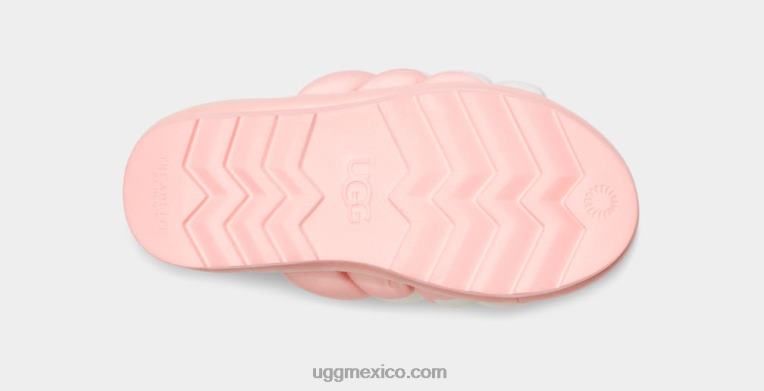 vieira rosa 00NF707 UGG mujer logotipo de diapositiva maxi