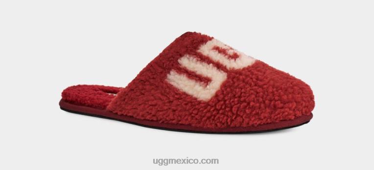 vino tinto 00NF1589 UGG hombres gráfico rizado desgastado