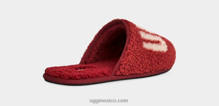 vino tinto 00NF1589 UGG hombres gráfico rizado desgastado
