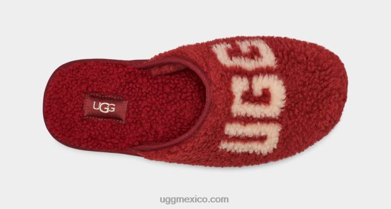 vino tinto 00NF1589 UGG hombres gráfico rizado desgastado